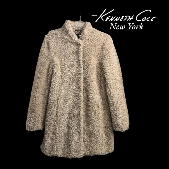Kenneth Cole (NWT) Soft Teddy Bear Coat - Picture 1 of 13